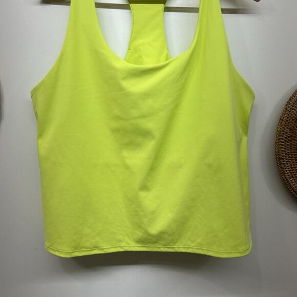 Old Navy Active Lime Green Racerback Powersoft Tank Top Activewear Plus Size XXL - Picture 4 of 5